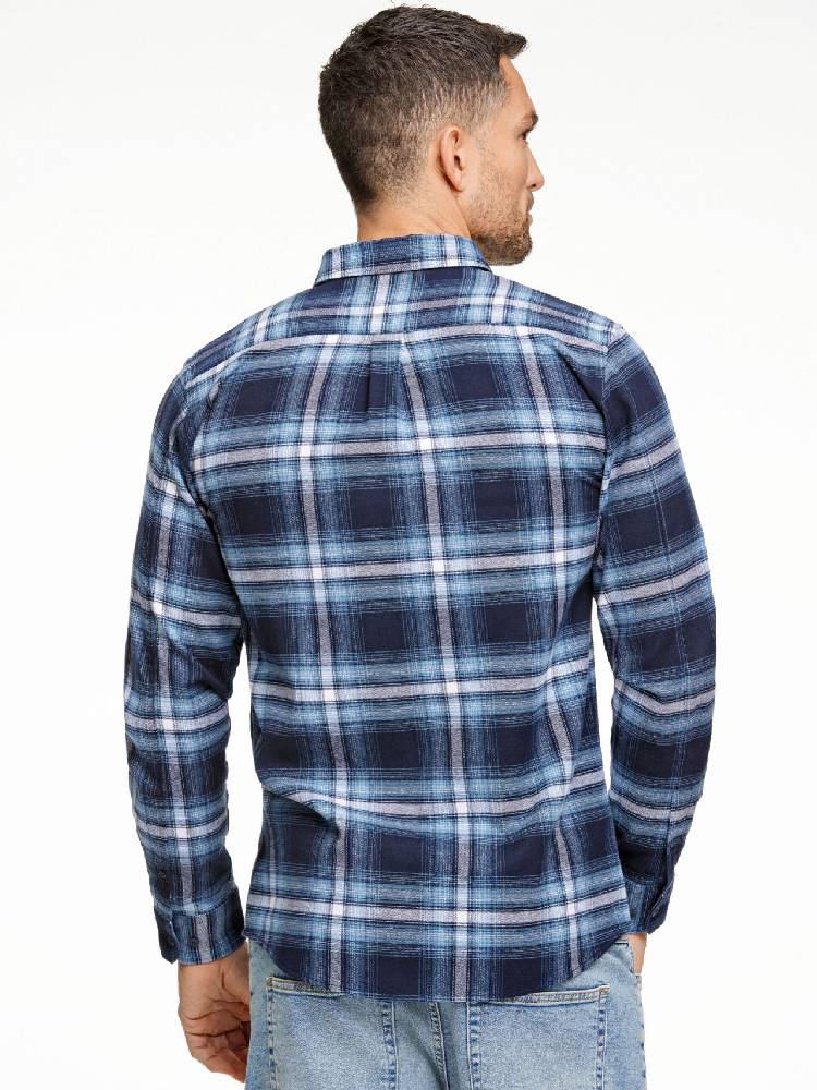 Brushed checked shirt L/S