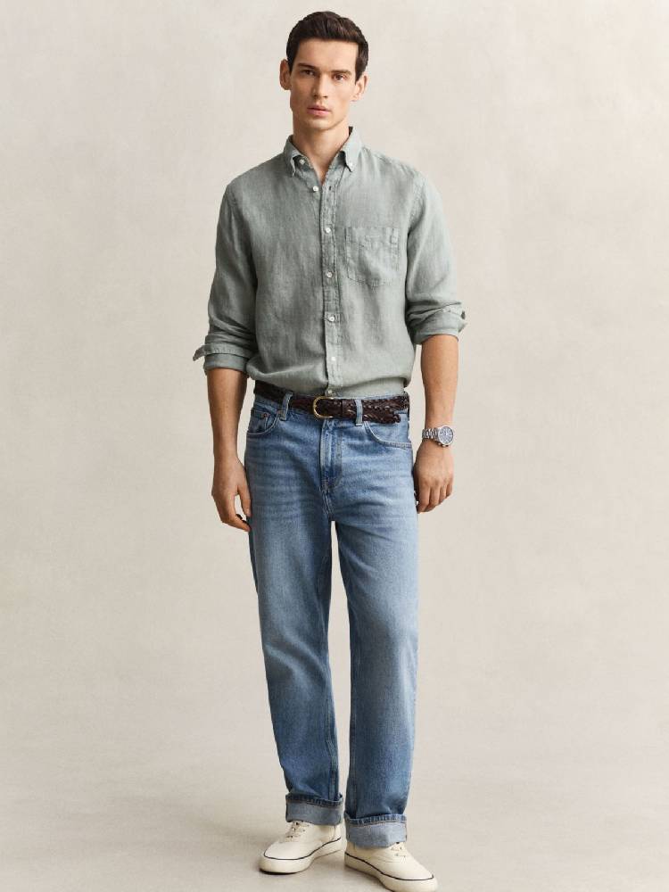Reg Gmnt Dyed Linen Shirt