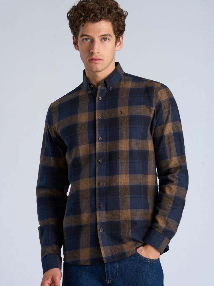 Checked Brushed Shirt L/s