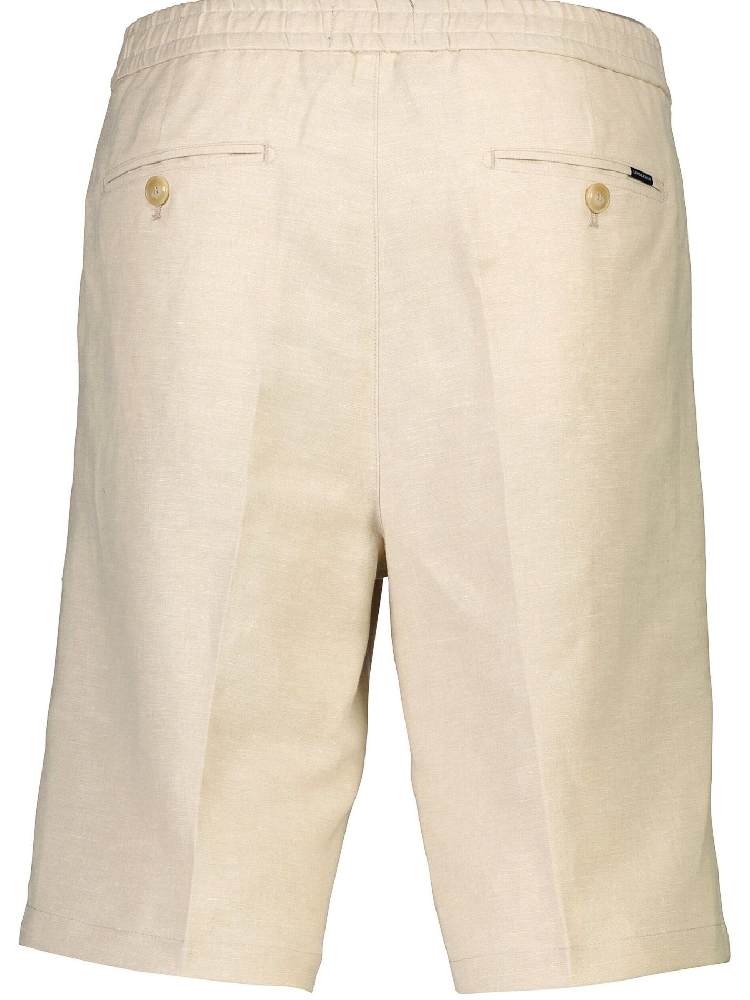Linen blend elasticated shorts