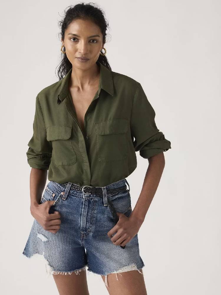 ELAINE UTILITY SHIRT DEEP DEPTHS GD