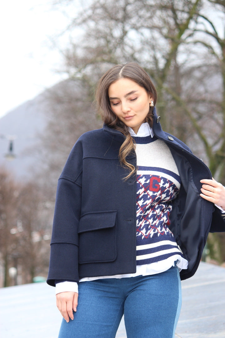 CROPPED WOOL JACKET