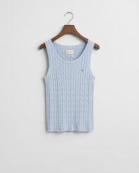 STRETCH COTTON CABLE TANK TOP