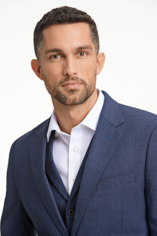 Dobby stretch blazer