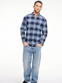 Brushed checked shirt L/S