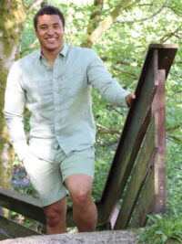 Casual Linen Blend Shorts