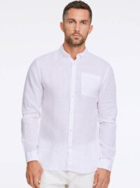 Pure linen L/S shirt