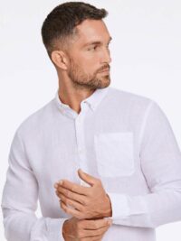 Pure linen L/S shirt