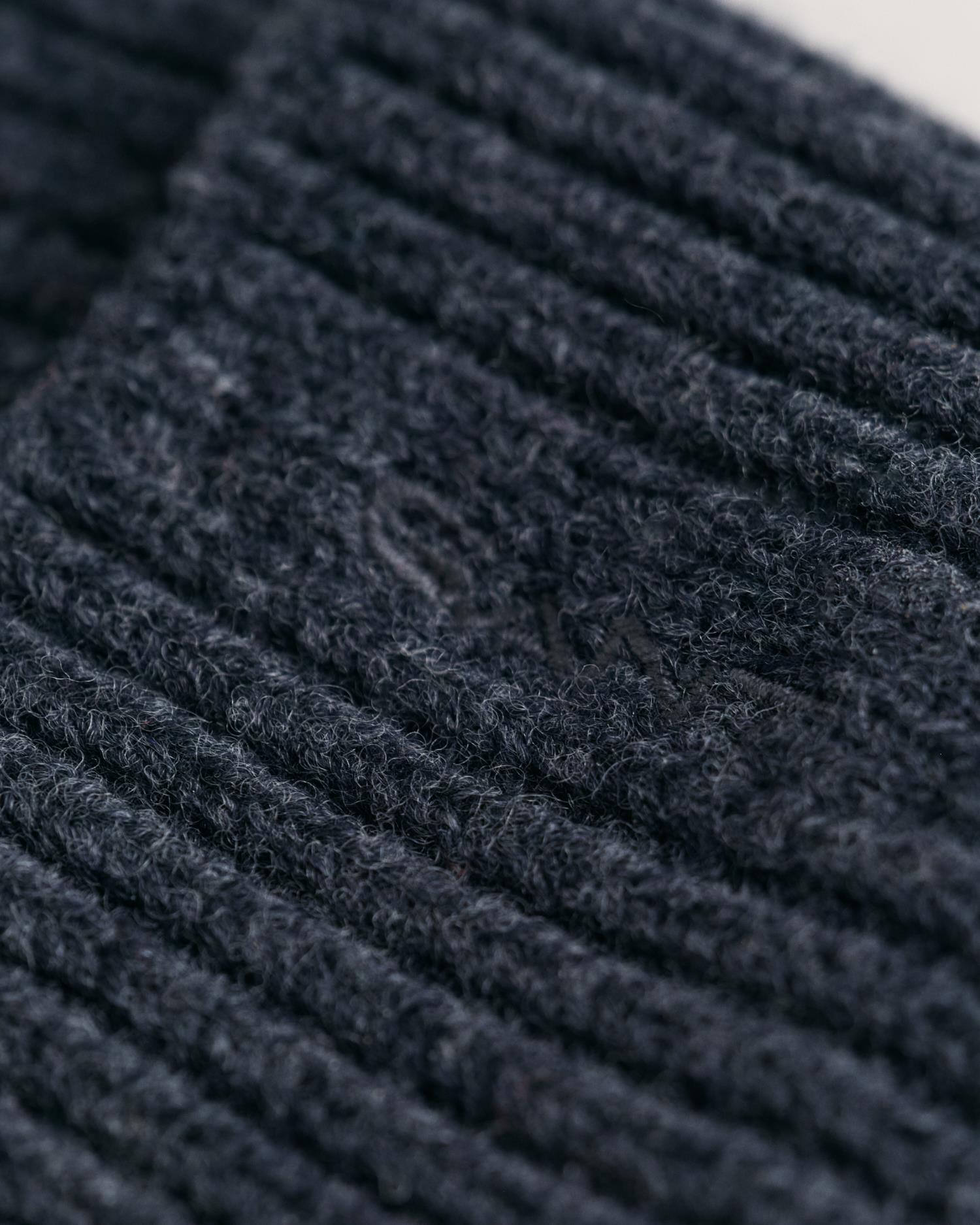 WOOL RIBBED BEANIE