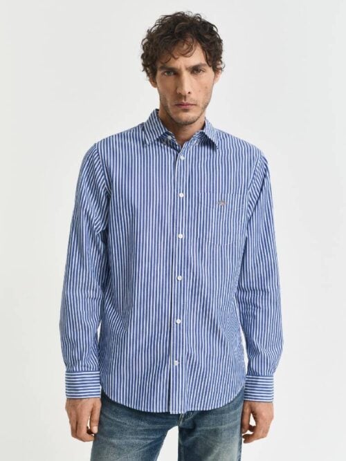Reg Classic Poplin Stripe Shirt