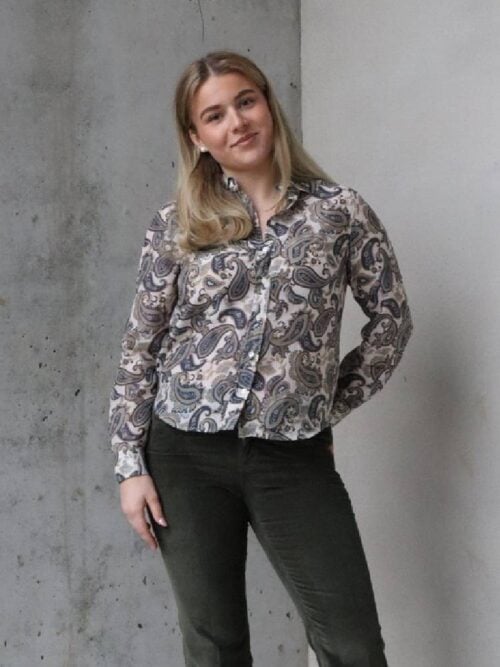 REG PAISLEY COT SILK SHIRT