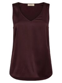 MMAstrid V-Neck Silk Tank Top