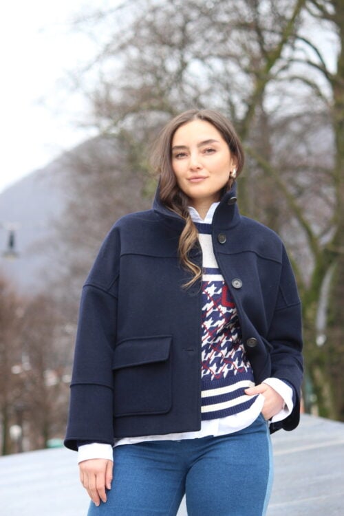 CROPPED WOOL JACKET