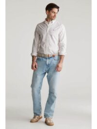 SLIM OXFORD STRETCH STRIPE SHIRT