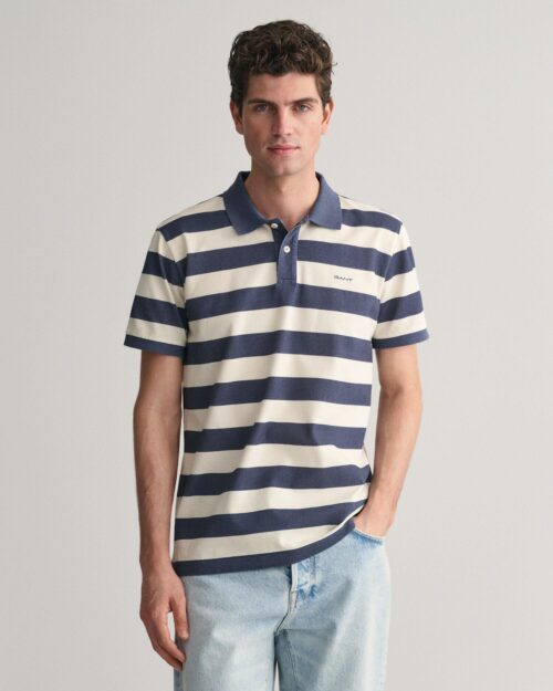 HEAVY WASHED STRIPED POLO