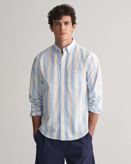 REG POPLIN PARASOL STRIPE SHIRT
