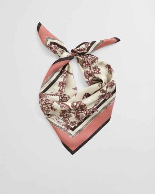 TREE PRINT SILK SCARF