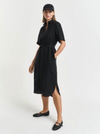 REG LINEN SS SHIRT DRESS
