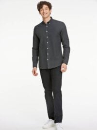 Mélange brushed shirt L/S