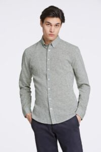 Linen/cotton shirt L/S