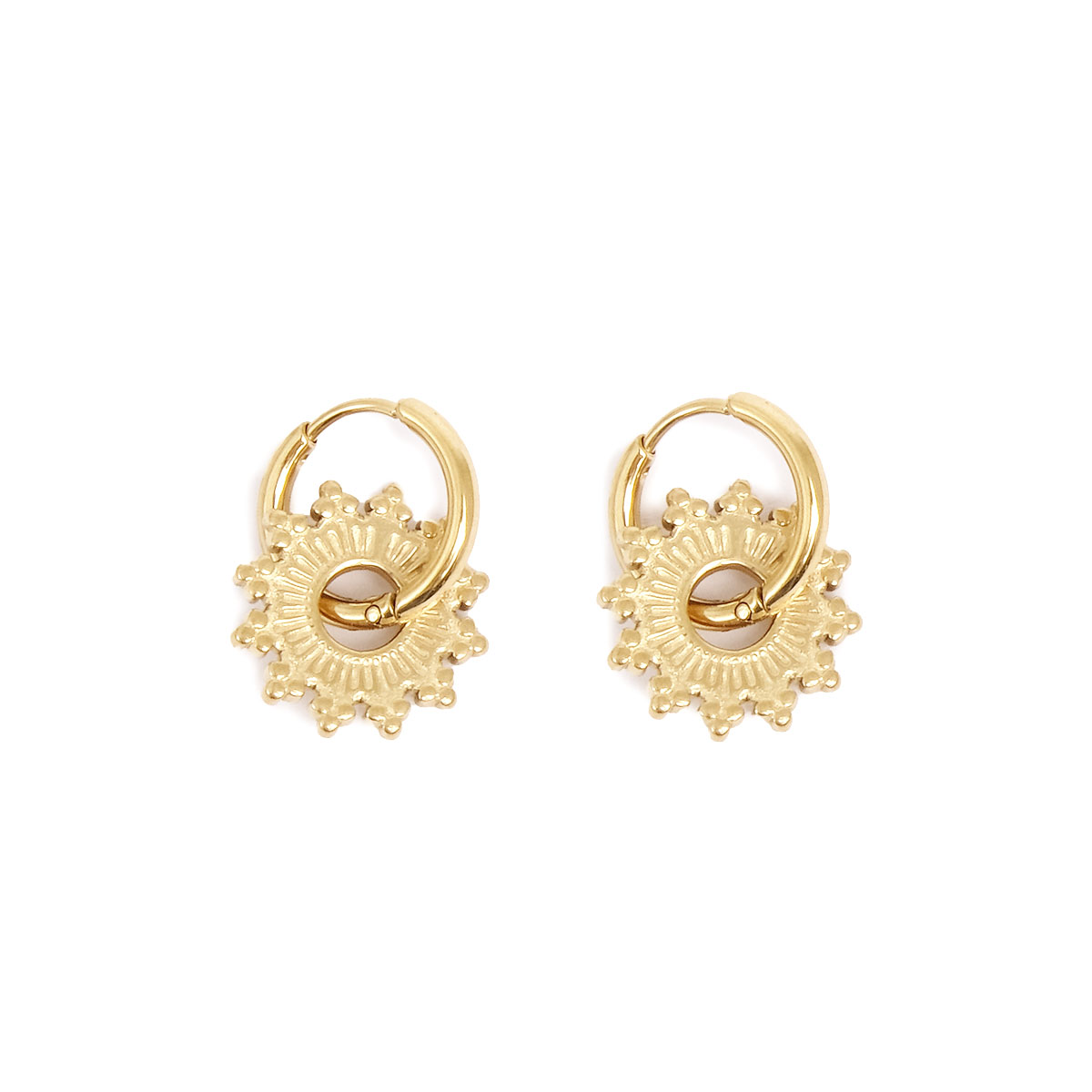 Earr, 13 mmcreol w/sun steel GP