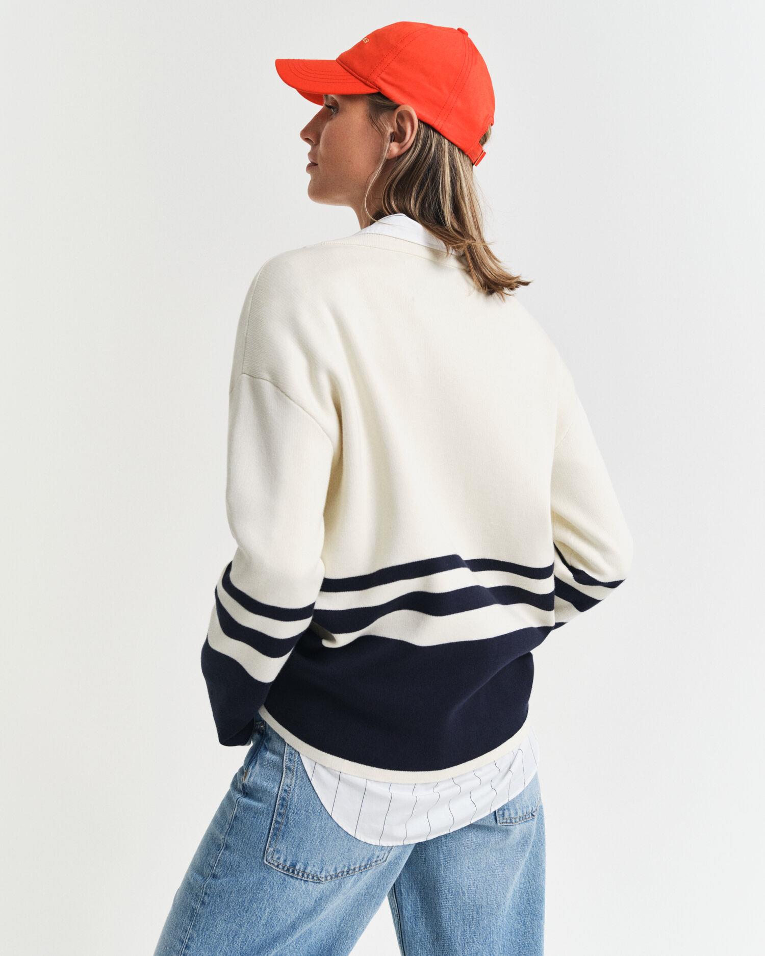 GANT VARSITY V-NECK CARDIGAN