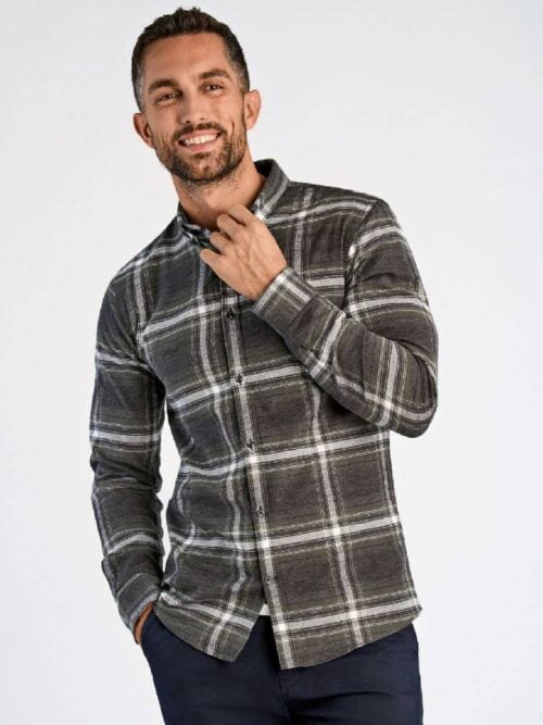 Brushed checked shirt L/S