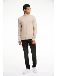 Ecovero L/S zip cardigan