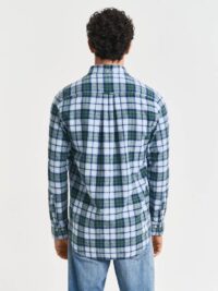 REG COTTON LINEN CHECK SHIRT