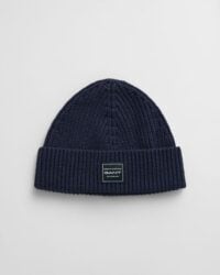 COTTON RIBBED BEANIE