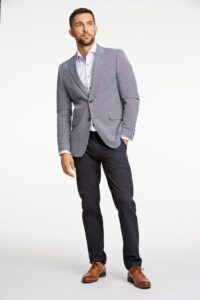 Linen mix blazer