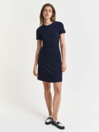 FIT AND FLARE SS JERSEY DRESS