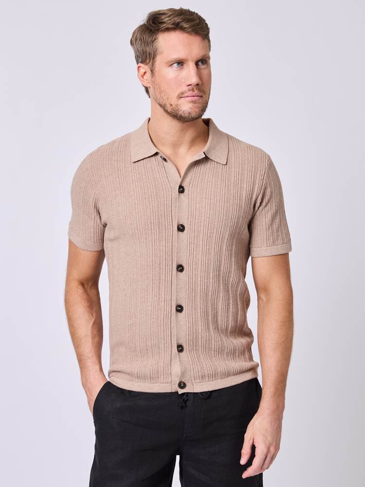 Crisp polocardigan