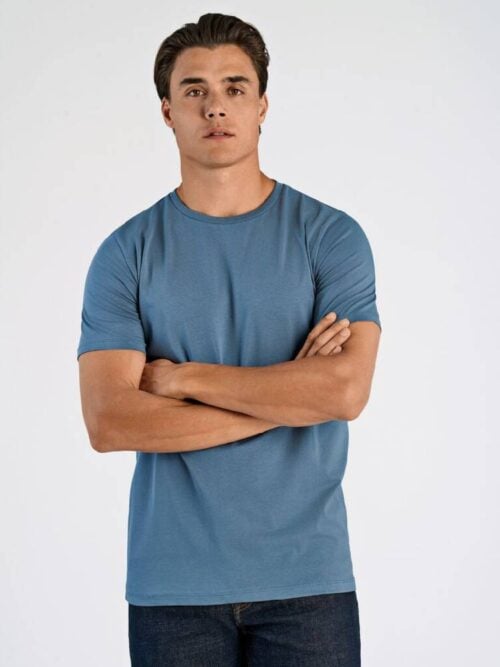 Mens stretch crew neck tee S/S