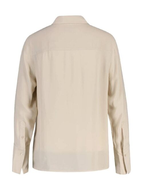 REG CREPE VISCOSE RUFFLE BLOUSE