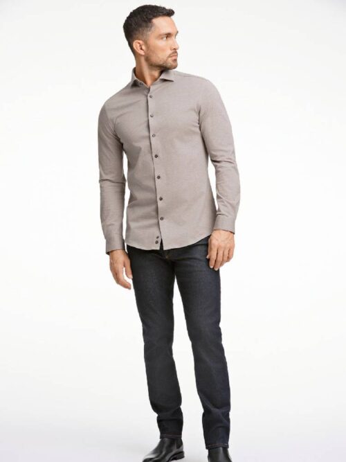 Piqué knitted shirt L/S