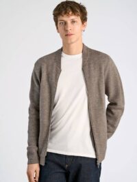 Zip through cardigan