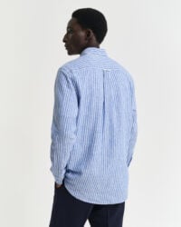 REG COTTON LINEN STRIPE SHIRT