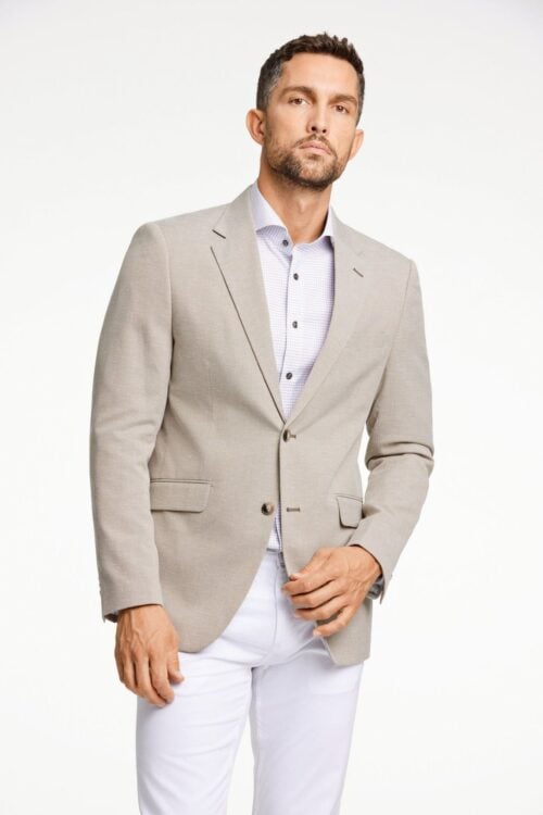 Linen mix blazer