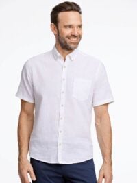 Cotton/linen shirt S/S