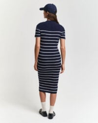RIBBED BRETON DRESS