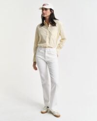 SLIM FLARE WHITE JEANS