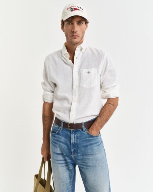 REG COTTON LINEN SHIRT