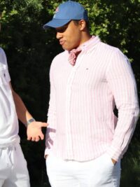 LINEN ESSENTIAL STRIPE RF SHIRT