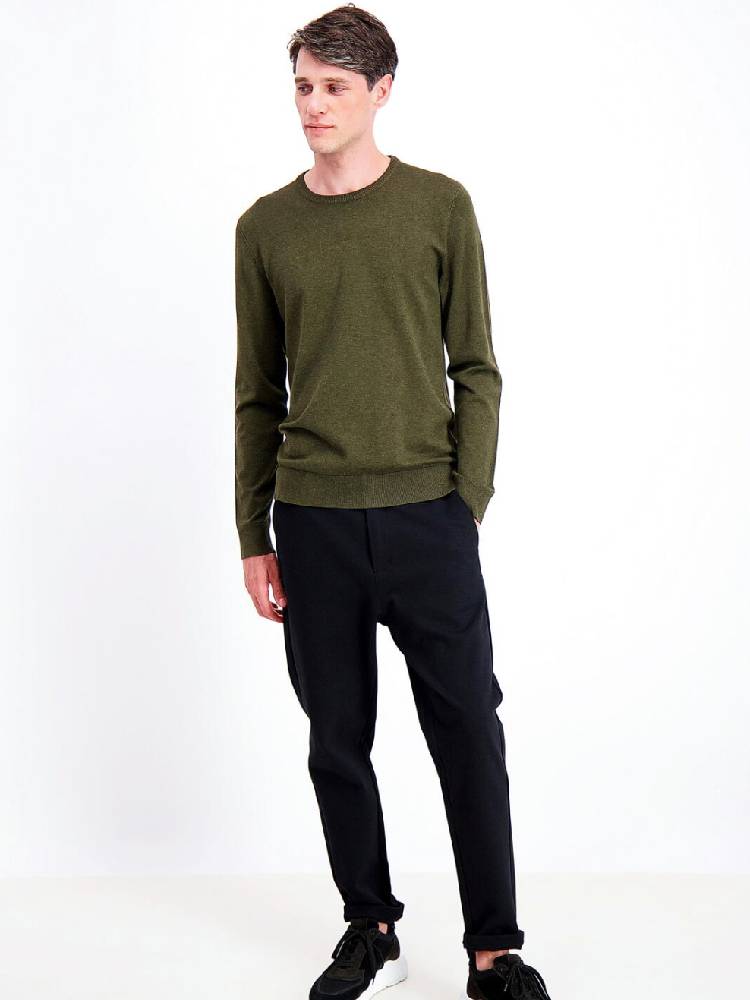 Ecovero L/S o-neck knit