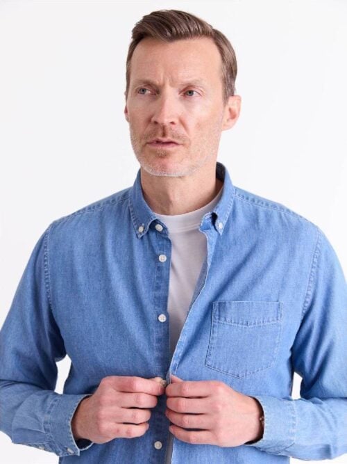 Chambray skjorte