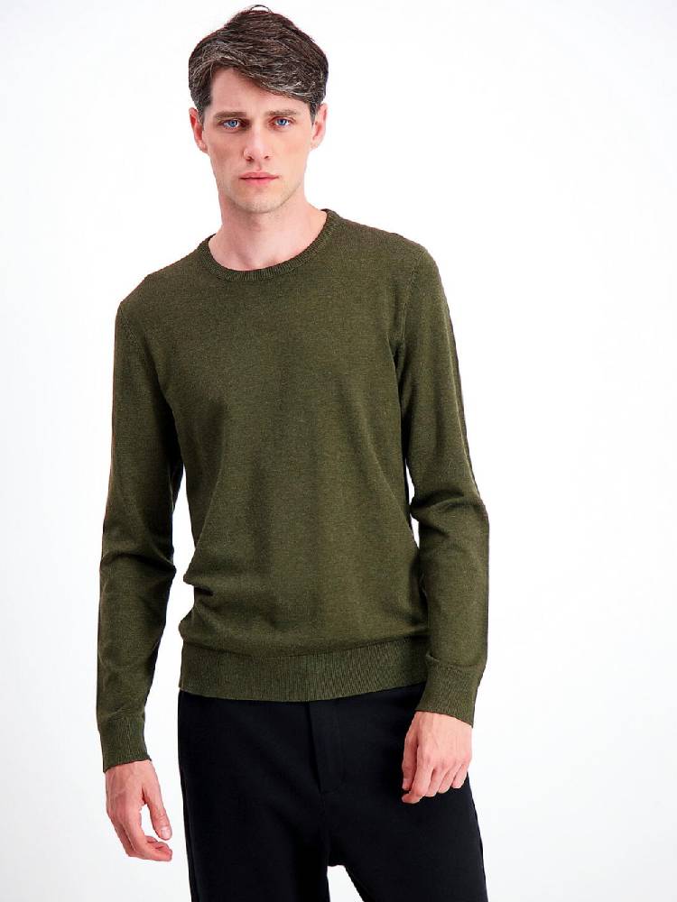 Ecovero L/S o-neck knit