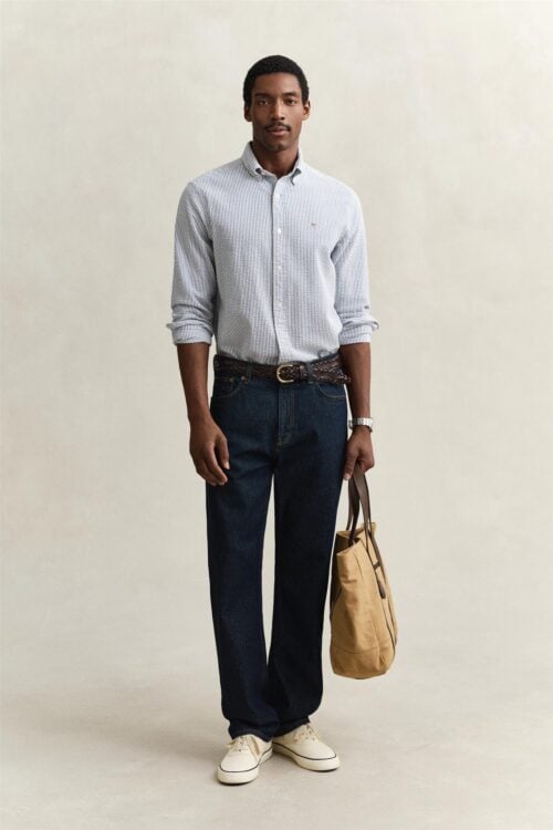Reg Seersucker Stripe Shirt