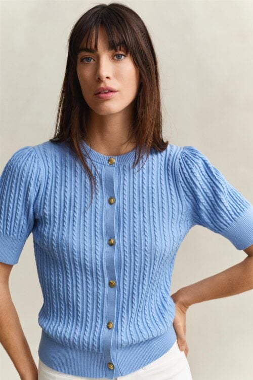 Cotton Cable Ss Cardigan