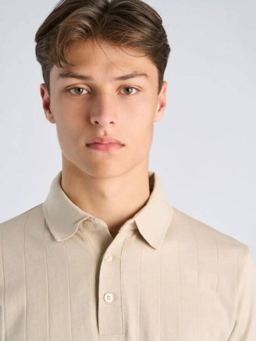 Needle drop polo S/S